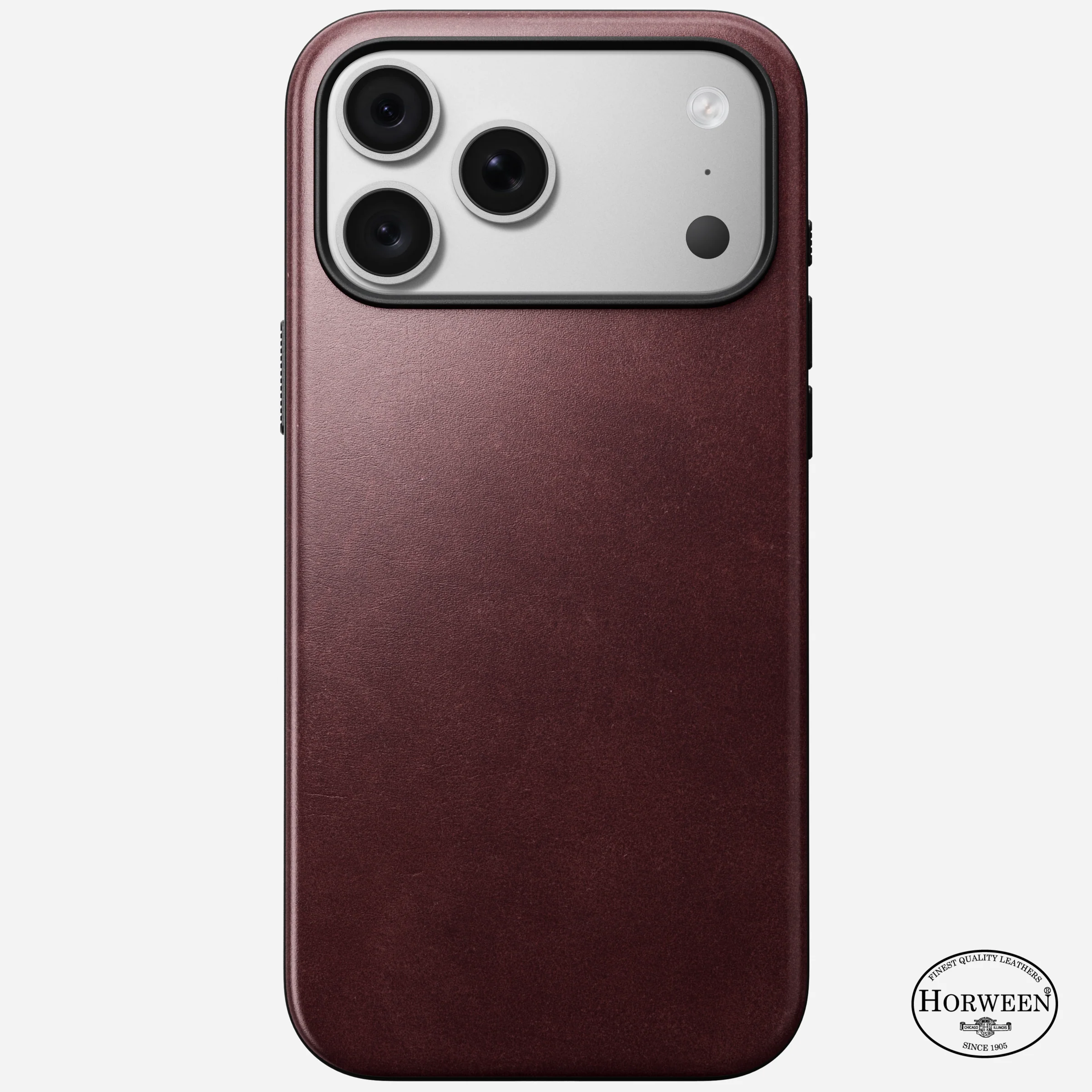 Чохол Nomad Modern Horween Leather Case for iPhone 18 Pro Max/17 Pro Max - Burgundy Chromexcel [Limited Edition] (NM009124858)