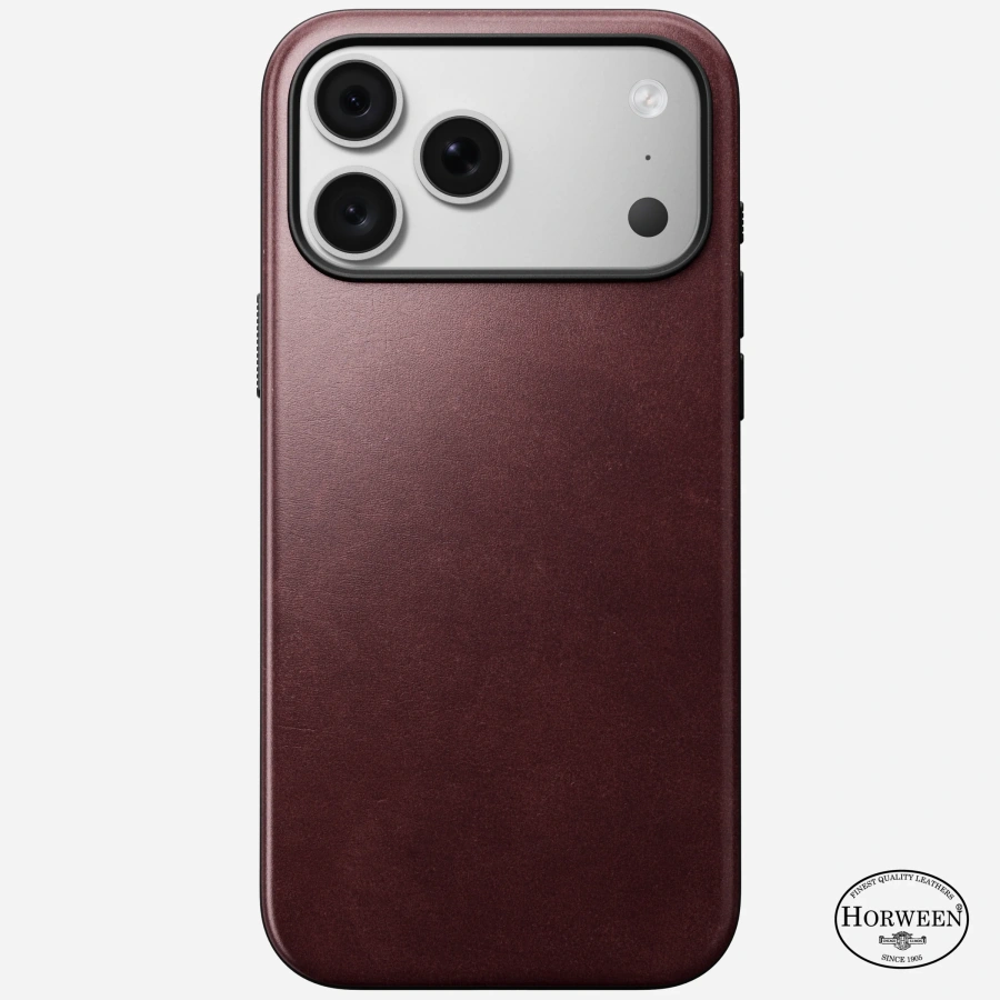 Чохол Nomad Modern Horween Leather Case for iPhone 18 Pro Max/17 Pro Max - Burgundy Chromexcel [Limited Edition] (NM009124858)