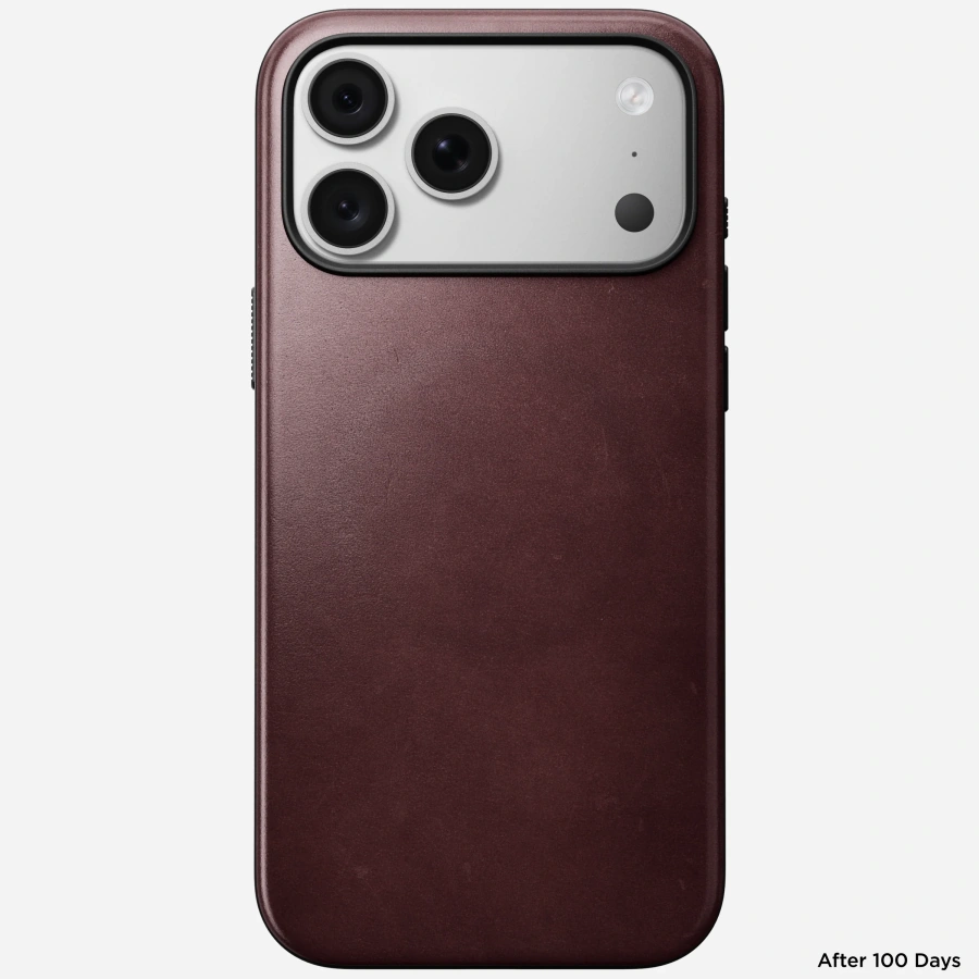 Чохол Nomad Modern Horween Leather Case for iPhone 18 Pro Max/17 Pro Max - Burgundy Chromexcel [Limited Edition] (NM009124858)
