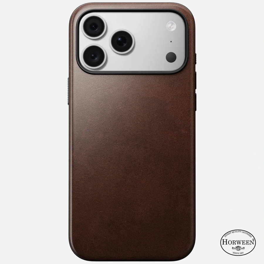 Чохол Nomad Modern Horween Leather Case for iPhone 18 Pro/17 Pro - Rustic Brown (NM009193858)