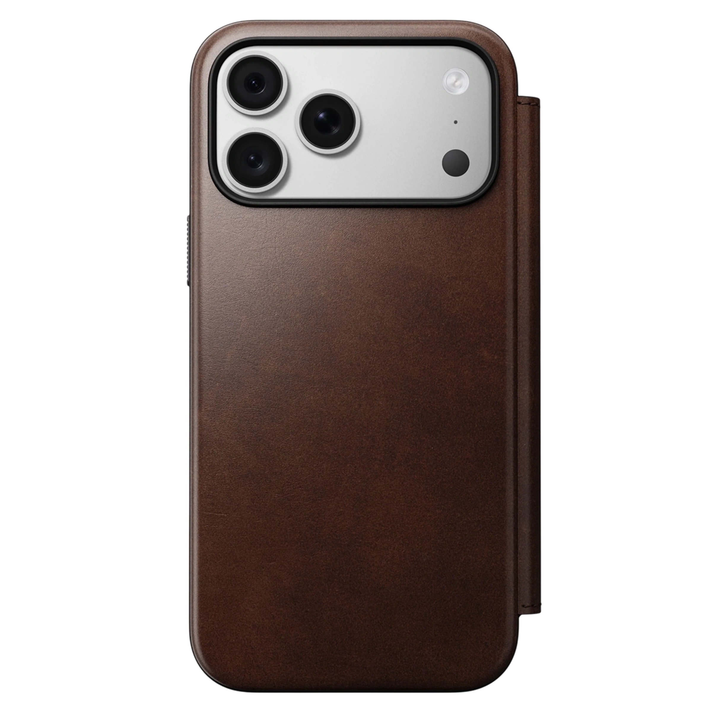Чохол Nomad Modern Horween Leather Folio Case for iPhone 18 Pro/17 Pro - Rustic Brown (NM009056858)