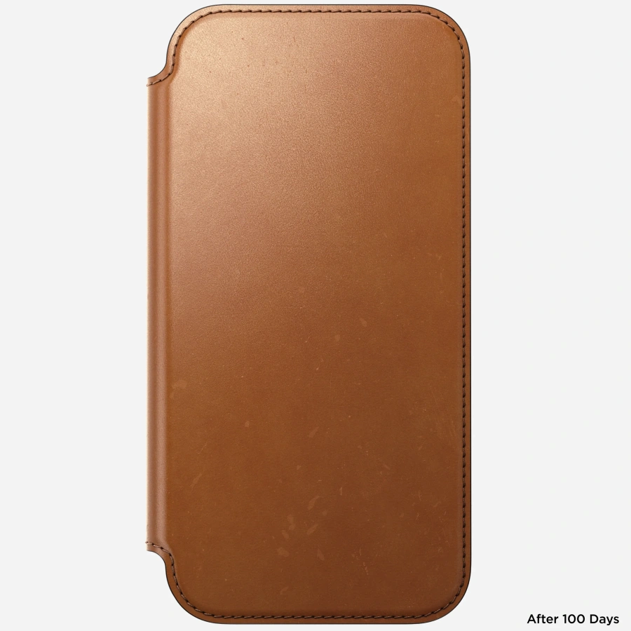 Чохол Nomad Modern Horween Leather Folio Case for iPhone 18 Pro/17 Pro - Saddle (NM009070858)