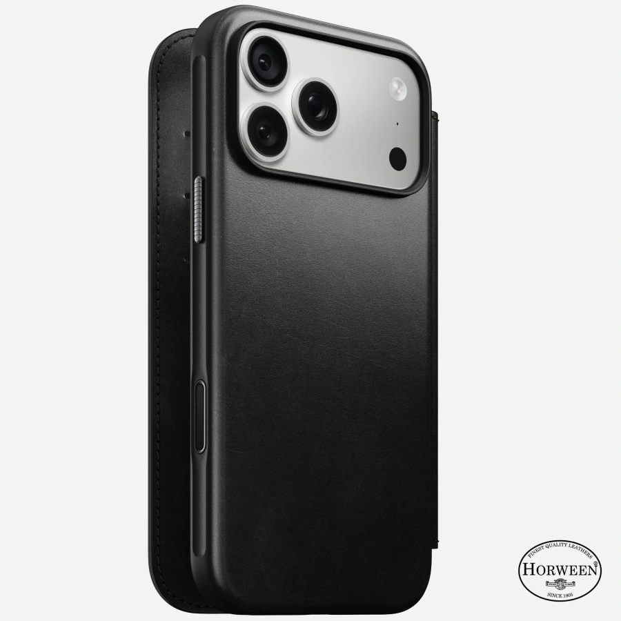 Чохол Nomad Modern Horween Leather Folio Case for iPhone 18 Pro/17 Pro - Black (NM009100858)