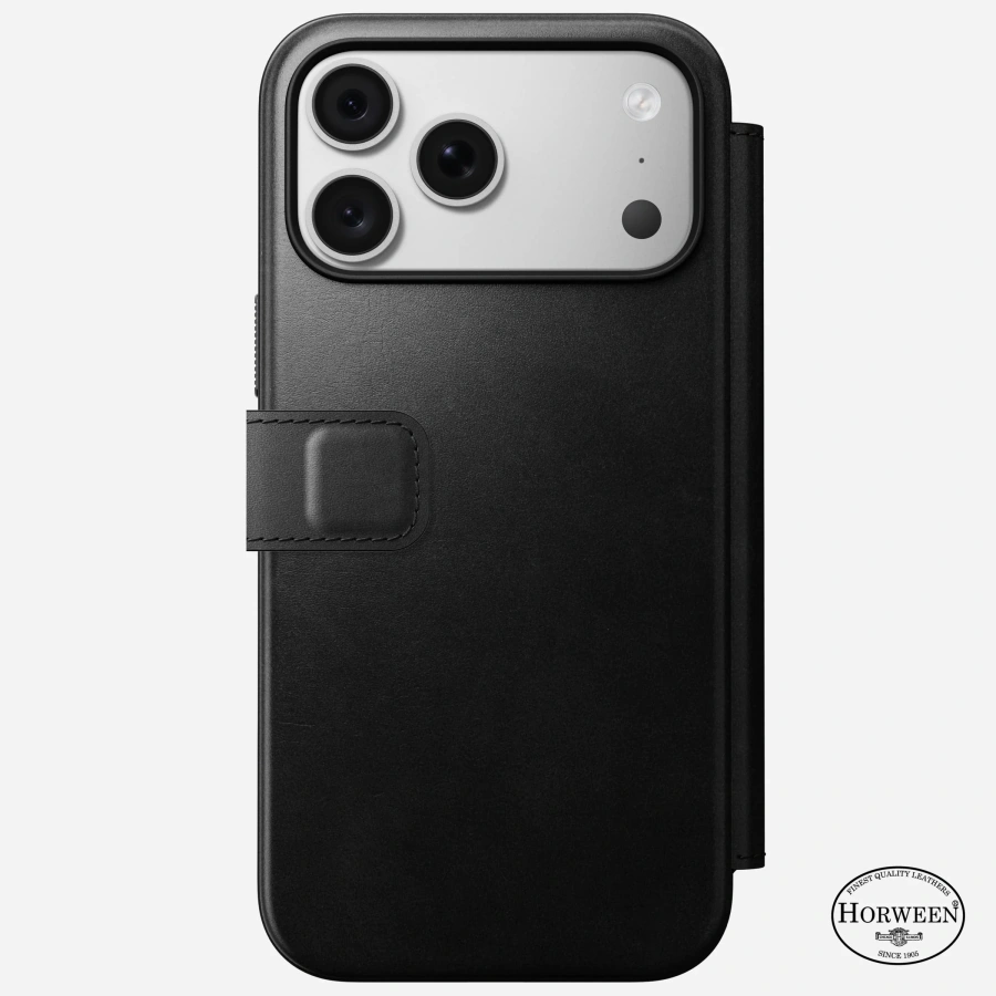 Чохол Nomad Modern Horween Leather Folio Case for iPhone 18 Pro/17 Pro - Black (NM009100858)