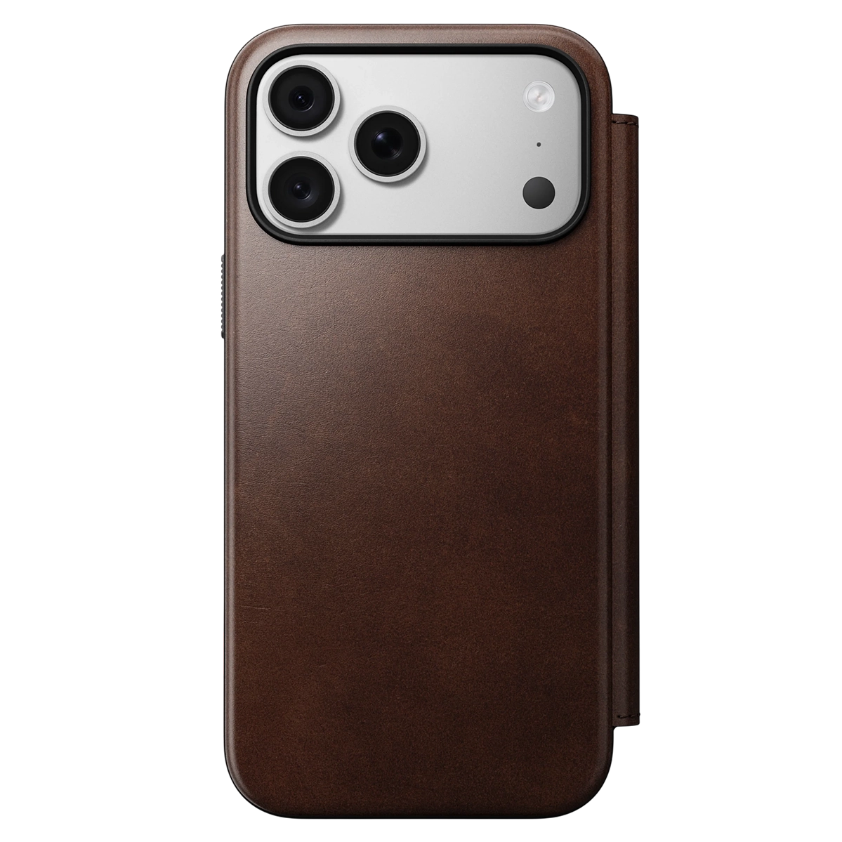 Чохол Nomad Modern Horween Leather Folio Case for iPhone 18 Pro Max/17 Pro Max - Rustic Brown (NM017996858)