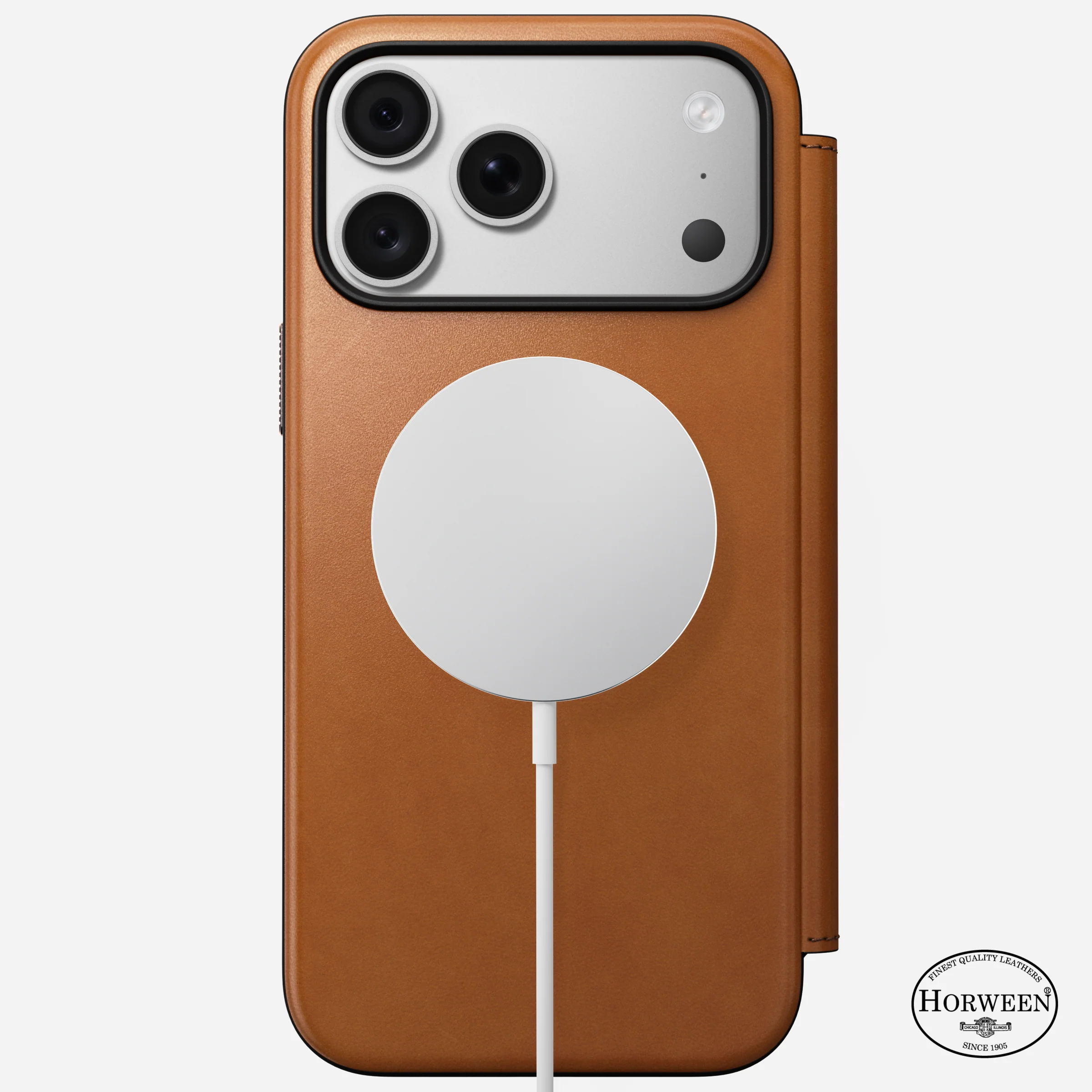 Чохол Nomad Modern Horween Leather Folio Case for iPhone 18 Pro Max/17 Pro Max - Saddle (NM009001858)