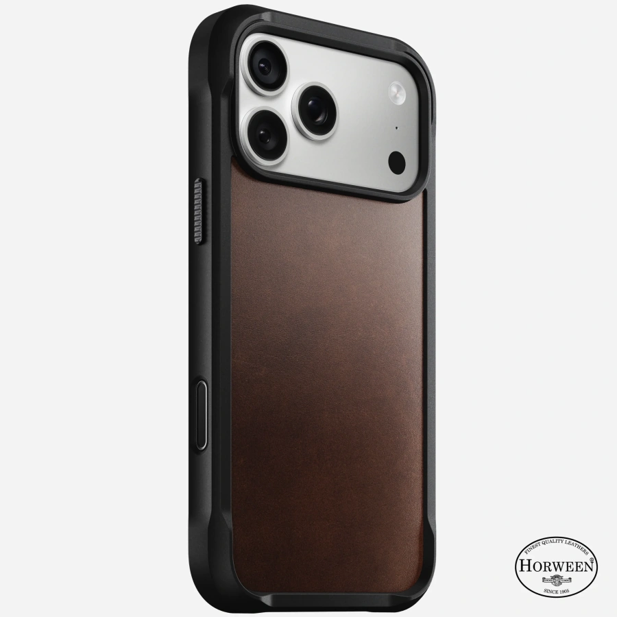 Чохол Nomad Rugged Horween Leather Case for iPhone 18 Pro Max/17 Pro Max - Rustic Brown (NM017934858)