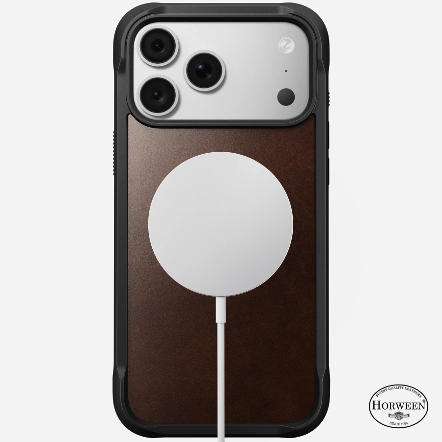 Чохол Nomad Rugged Horween Leather Case for iPhone 18 Pro Max/17 Pro Max - Rustic Brown (NM017934858)
