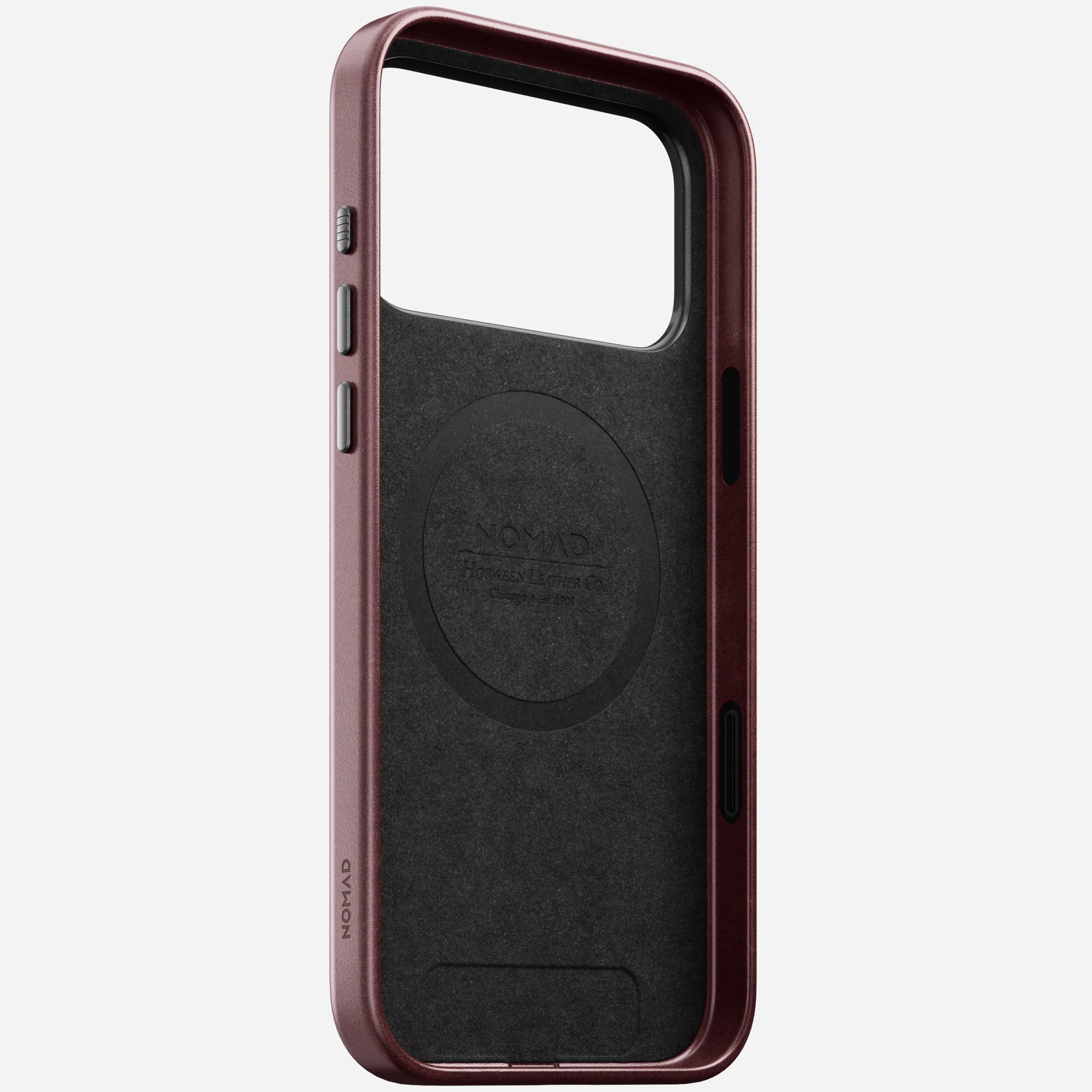 Чохол Nomad Traditional Horween Leather Case for iPhone 18 Pro/17 Pro - Burgundy Chromexcel [Limited Edition] (NM017873858)