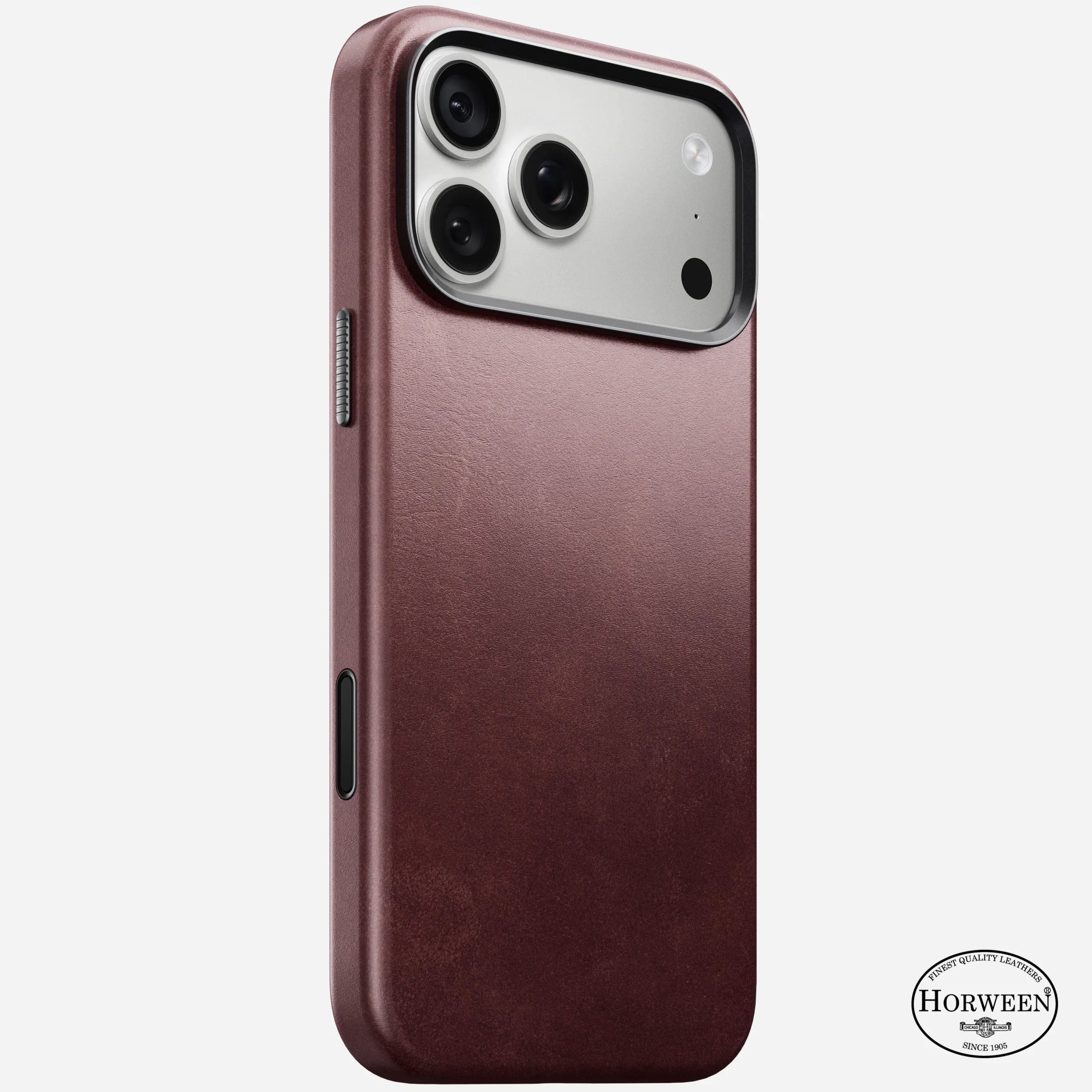 Чохол Nomad Traditional Horween Leather Case for iPhone 18 Pro Max/17 Pro Max - Burgundy Chromexcel [Limited Edition] (NM017804858)