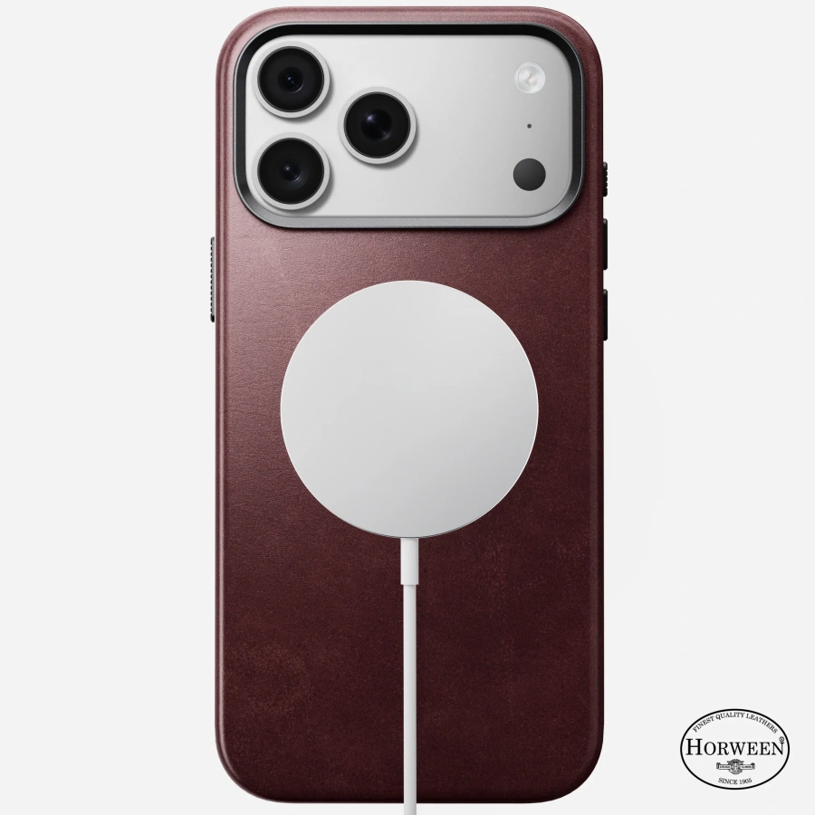 Чохол Nomad Traditional Horween Leather Case for iPhone 18 Pro Max/17 Pro Max - Burgundy Chromexcel [Limited Edition] (NM017804858)