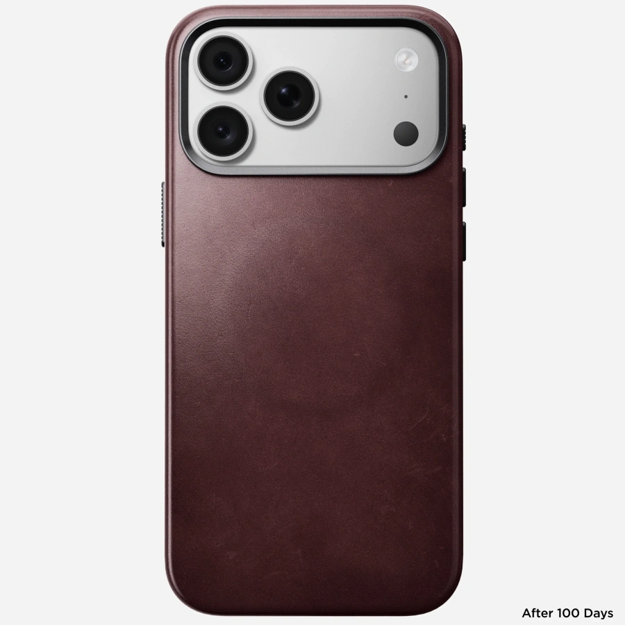 Чохол Nomad Traditional Horween Leather Case for iPhone 18 Pro Max/17 Pro Max - Burgundy Chromexcel [Limited Edition] (NM017804858)