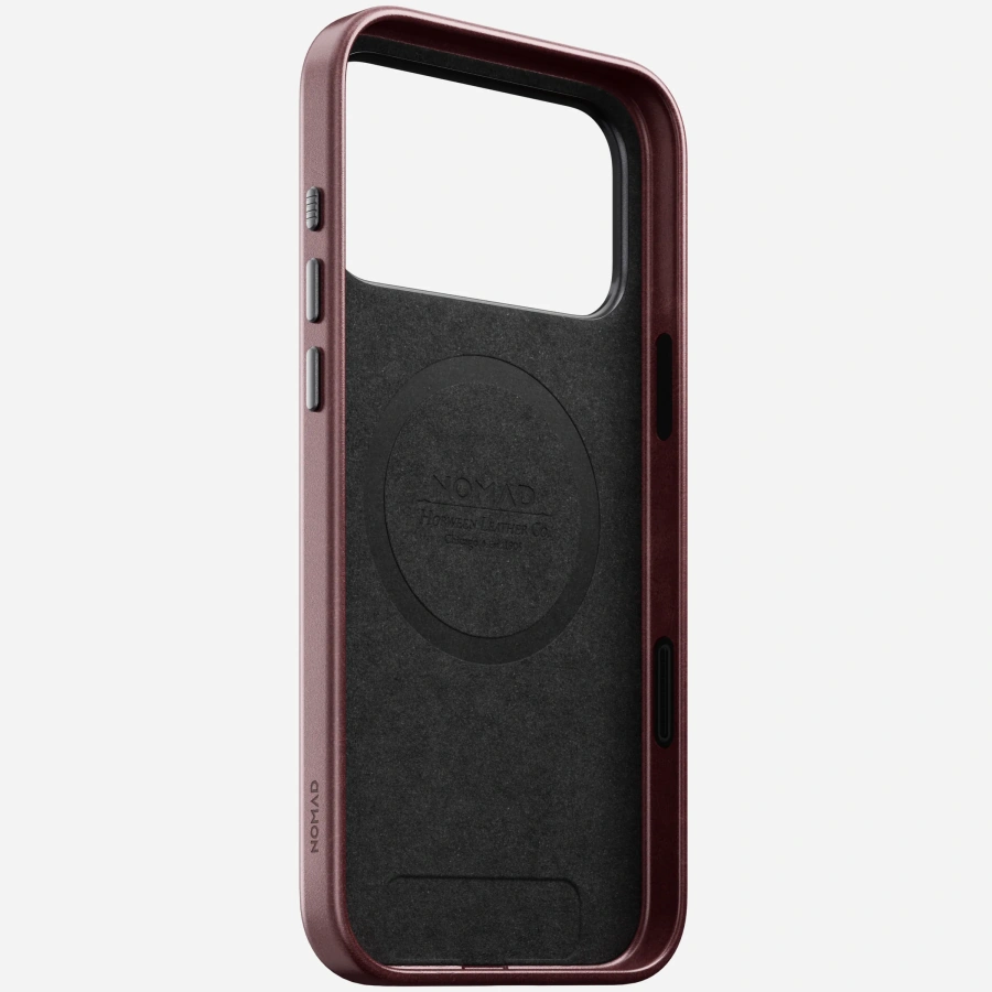 Чохол Nomad Traditional Horween Leather Case for iPhone 18 Pro Max/17 Pro Max - Burgundy Chromexcel [Limited Edition] (NM017804858)