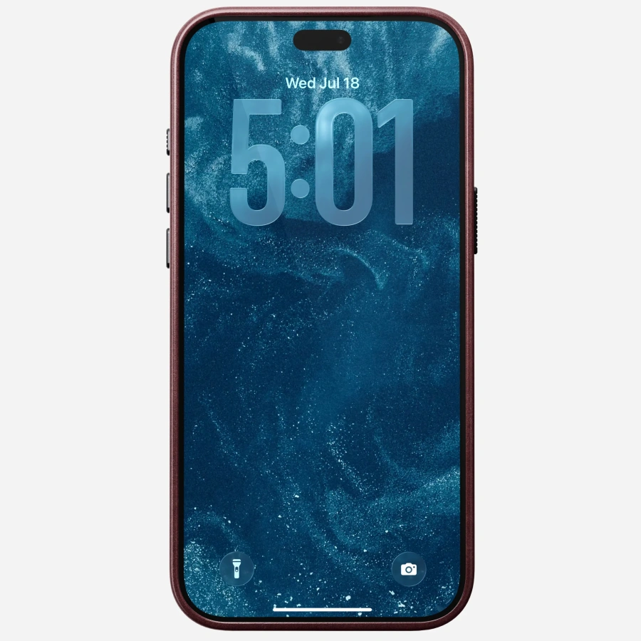 Чохол Nomad Traditional Horween Leather Case for iPhone 18 Pro Max/17 Pro Max - Burgundy Chromexcel [Limited Edition] (NM017804858)