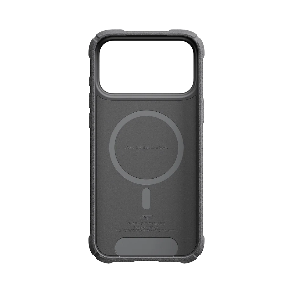 Чохол Pitaka Cairn Case for iPhone 18 Pro Max/17 Pro Max - 600D Black/Grey [Twill] (KI1801CPM2)