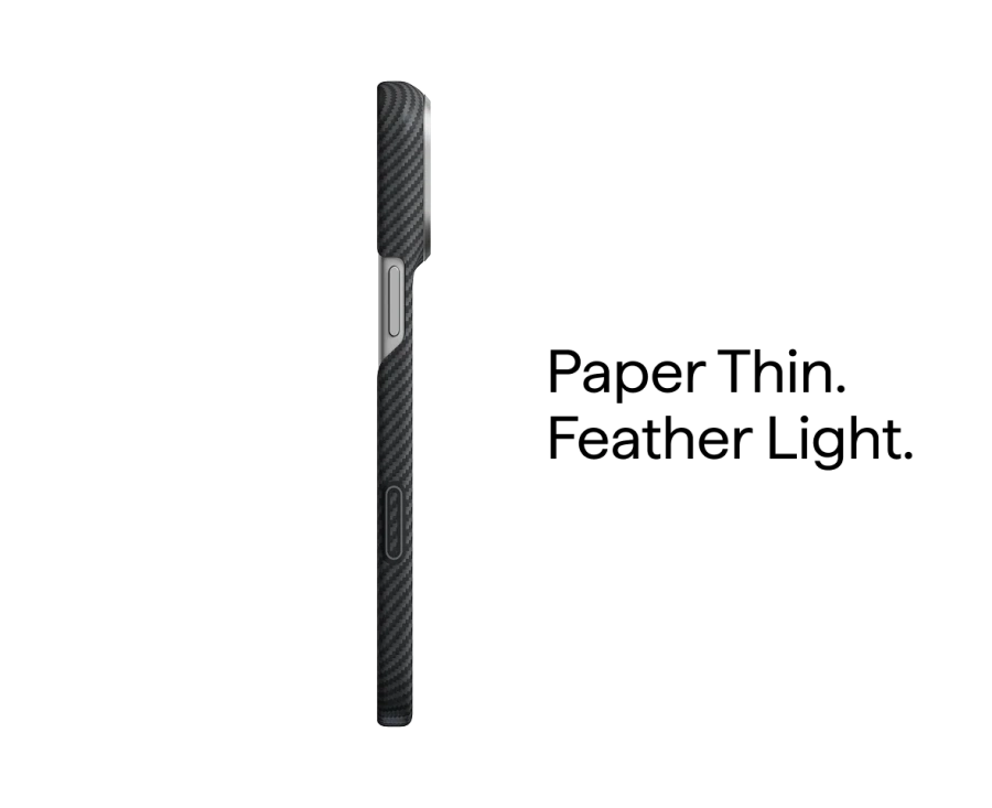 Чохол Pitaka Edge Case for iPhone 18 Pro/17 Pro - 600D Black/Grey [Twill] (KI1801P)