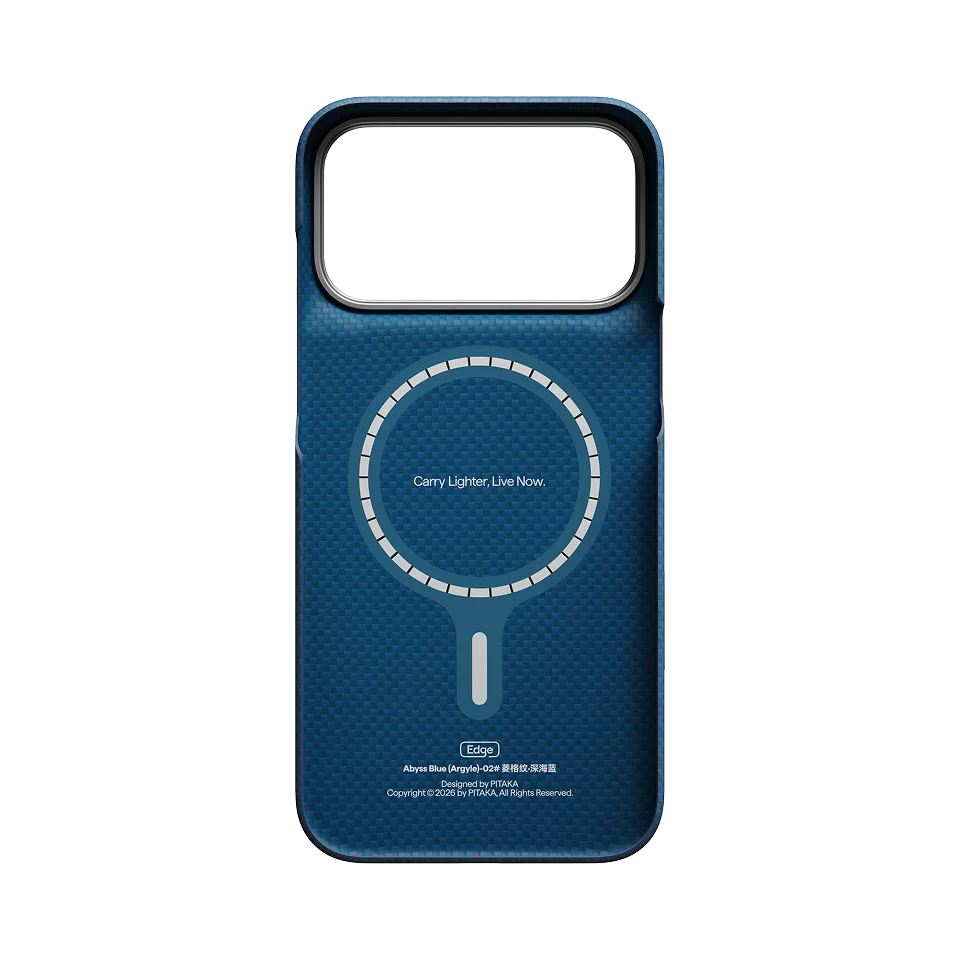 Чохол Pitaka Edge Case for iPhone 18 Pro/17 Pro - Abyss Blue
