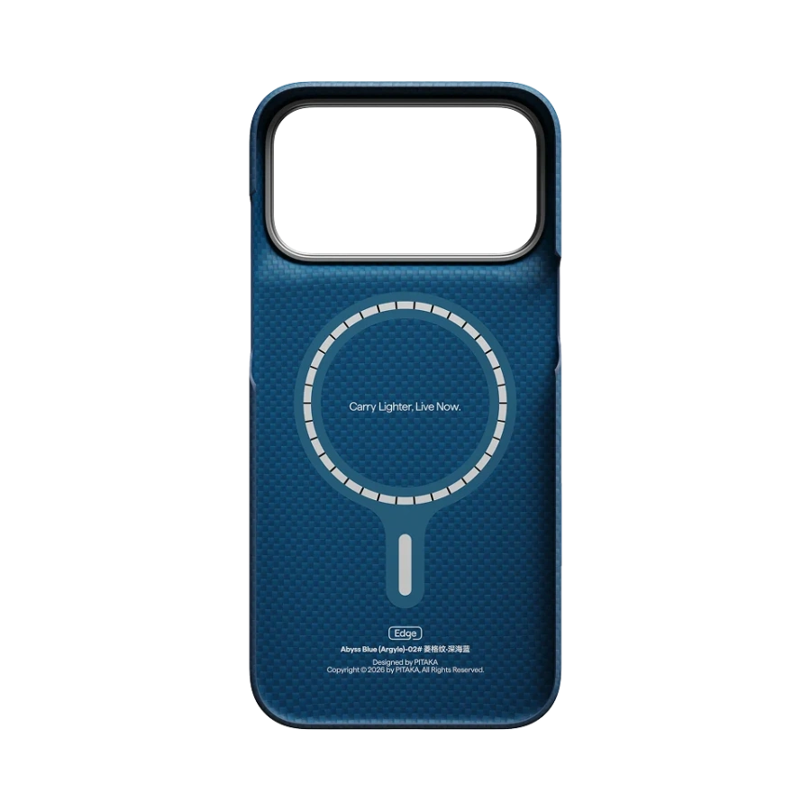 Чохол Pitaka Edge Case for iPhone 18 Pro/17 Pro - Abyss Blue