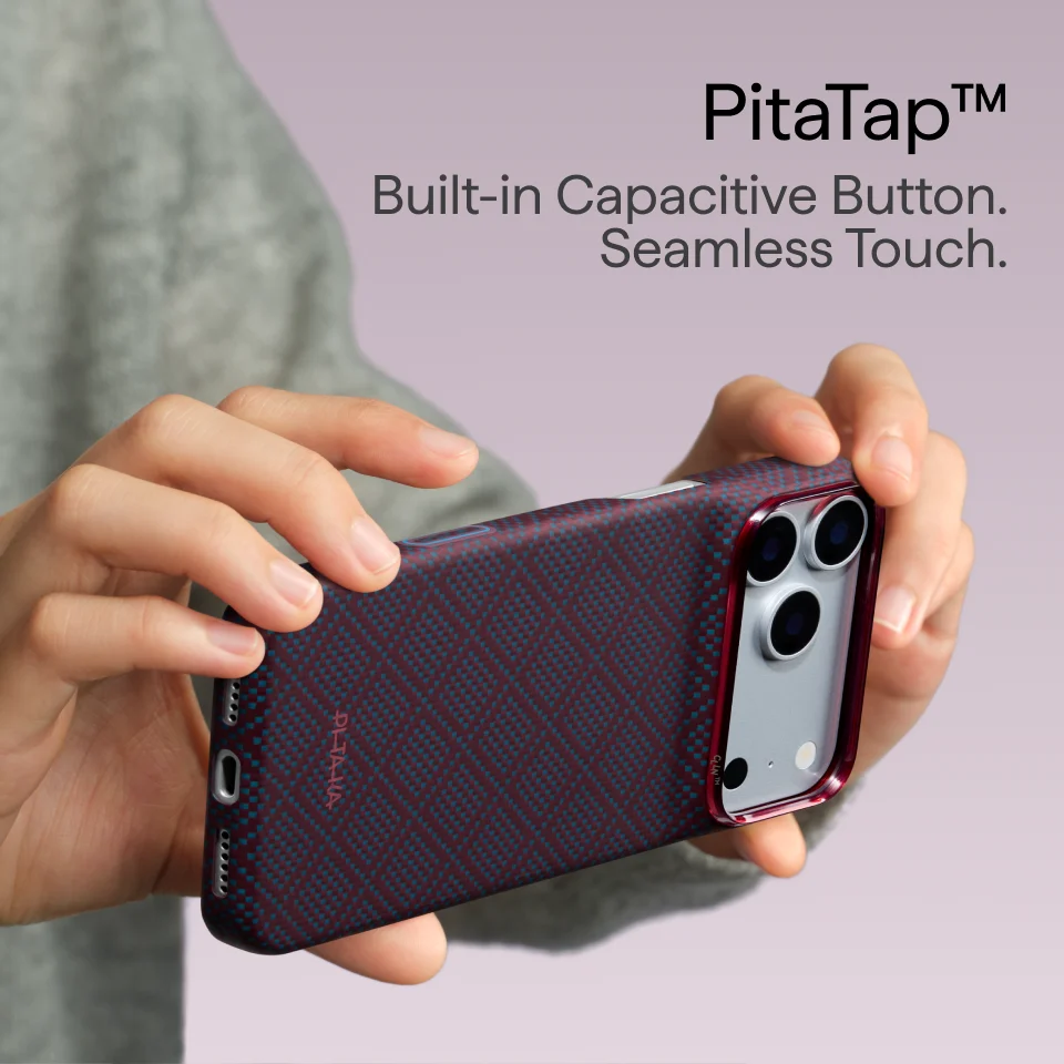 Чохол Pitaka Edge Case for iPhone 18 Pro/17 Pro - Blue's Red
