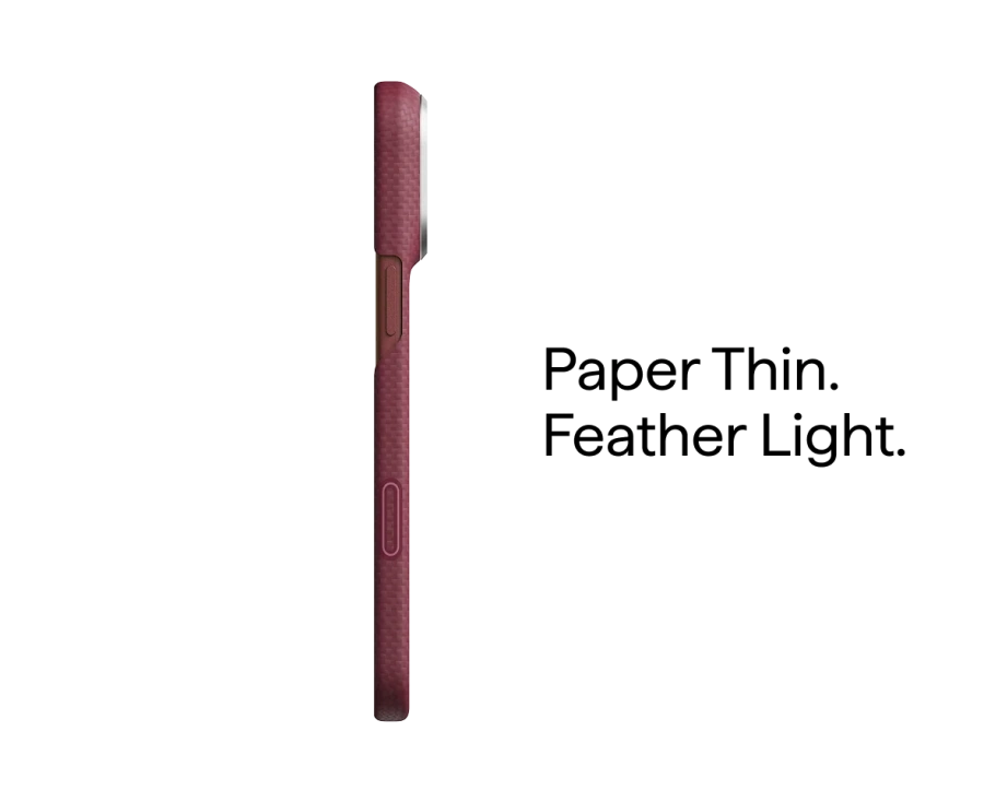 Чохол Pitaka Edge Case for iPhone 18 Pro/17 Pro - Burgundy