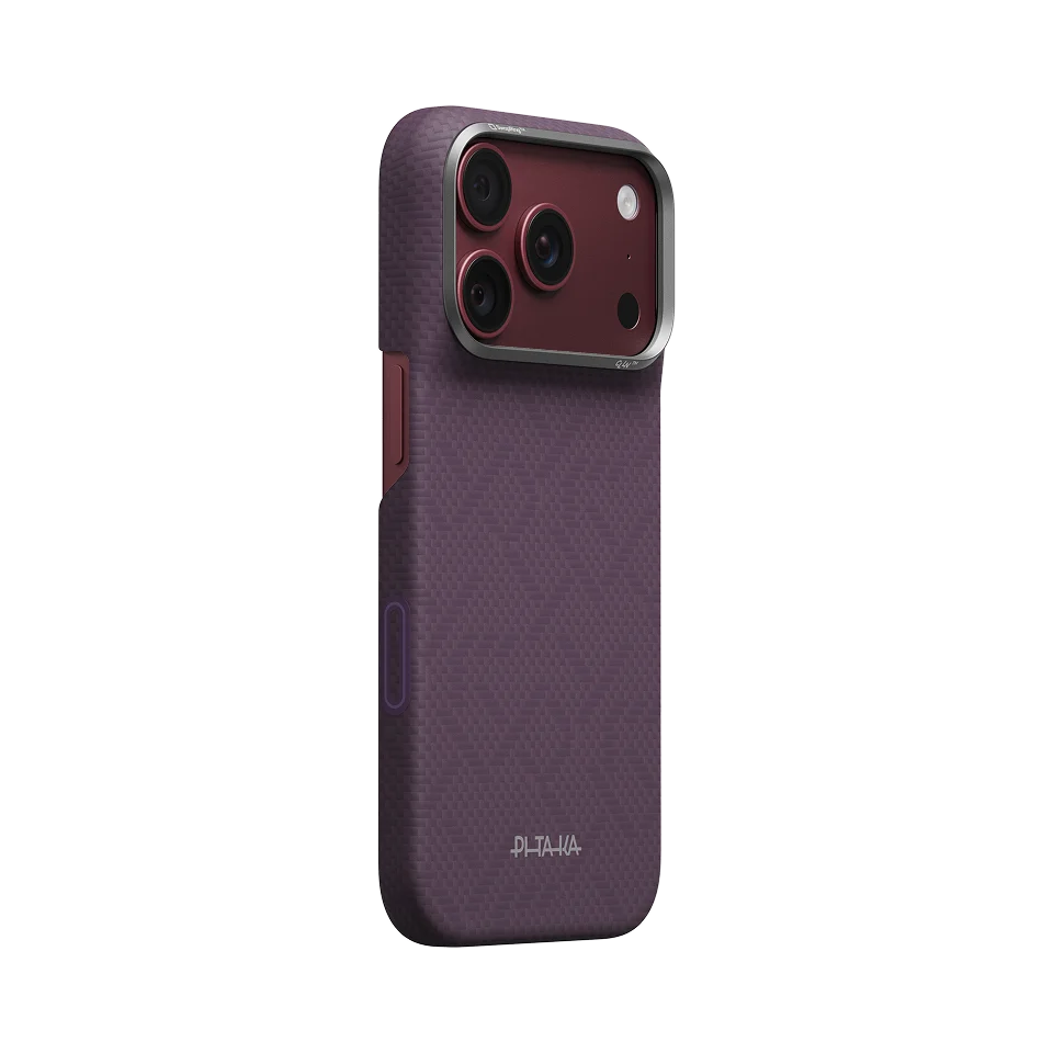 Чохол Pitaka Edge Case for iPhone 18 Pro/17 Pro - [PTK Weaving] Charoite Purple