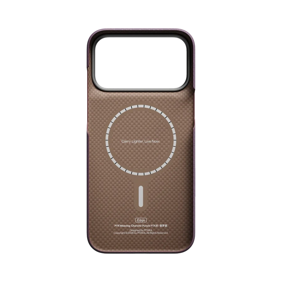 Чохол Pitaka Edge Case for iPhone 18 Pro/17 Pro - [PTK Weaving] Charoite Purple