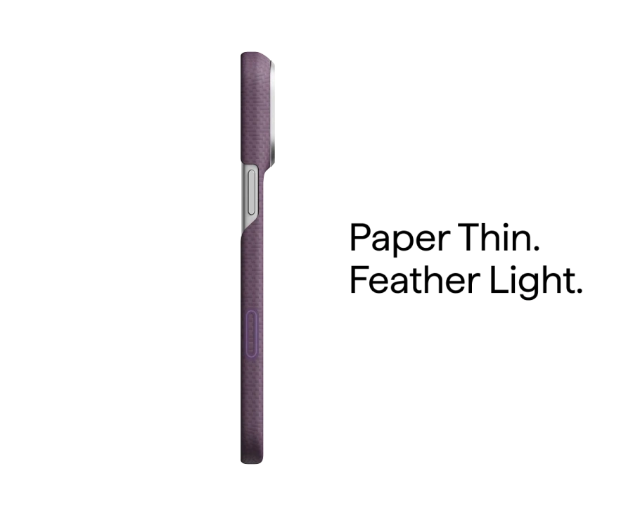 Чохол Pitaka Edge Case for iPhone 18 Pro/17 Pro - [PTK Weaving] Charoite Purple