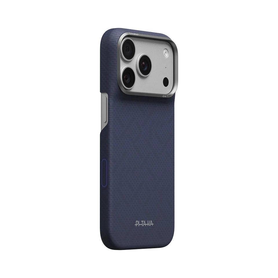 Чохол Pitaka Edge Case for iPhone 18 Pro/17 Pro - [PTK Weaving] Sapphire Blue