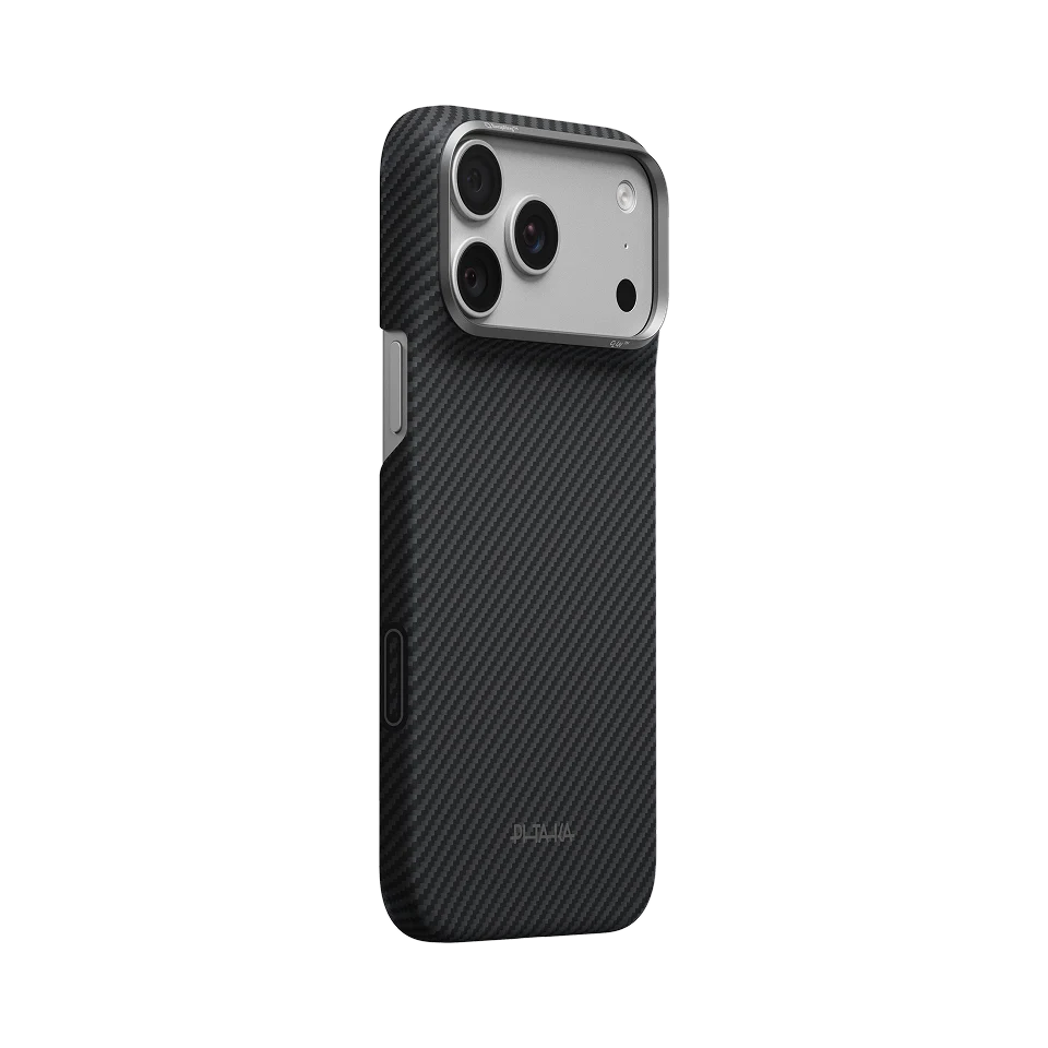 Чохол Pitaka Edge Case for iPhone 18 Pro Max/17 Pro Max - 600D Black/Grey [Twill] (KI1801PM)