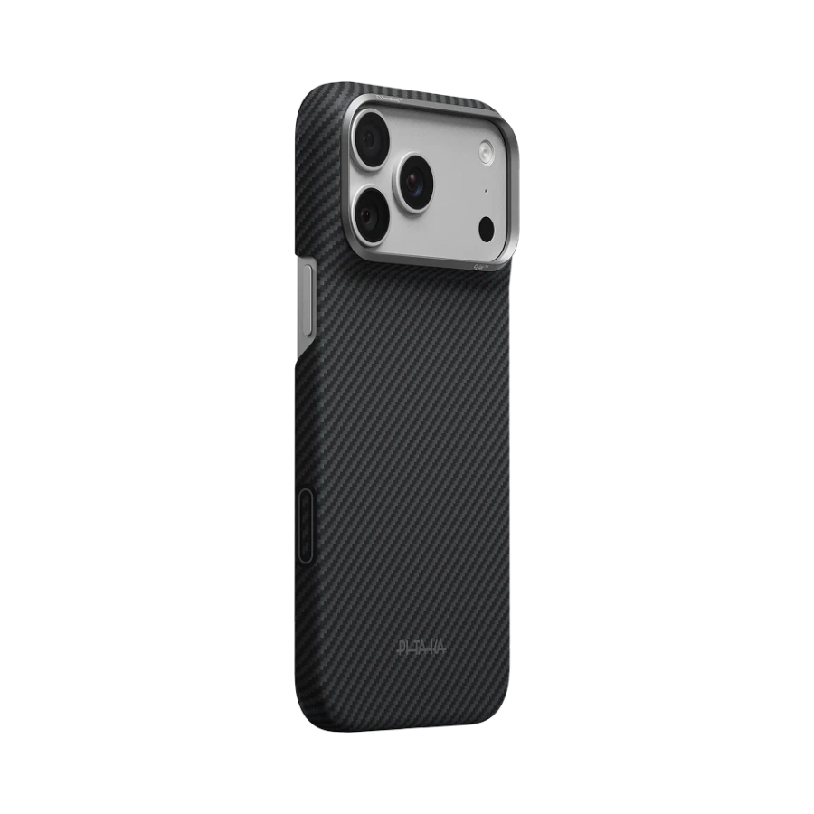 Чохол Pitaka Edge Case for iPhone 18 Pro Max/17 Pro Max - 600D Black/Grey [Twill] (KI1801PM)