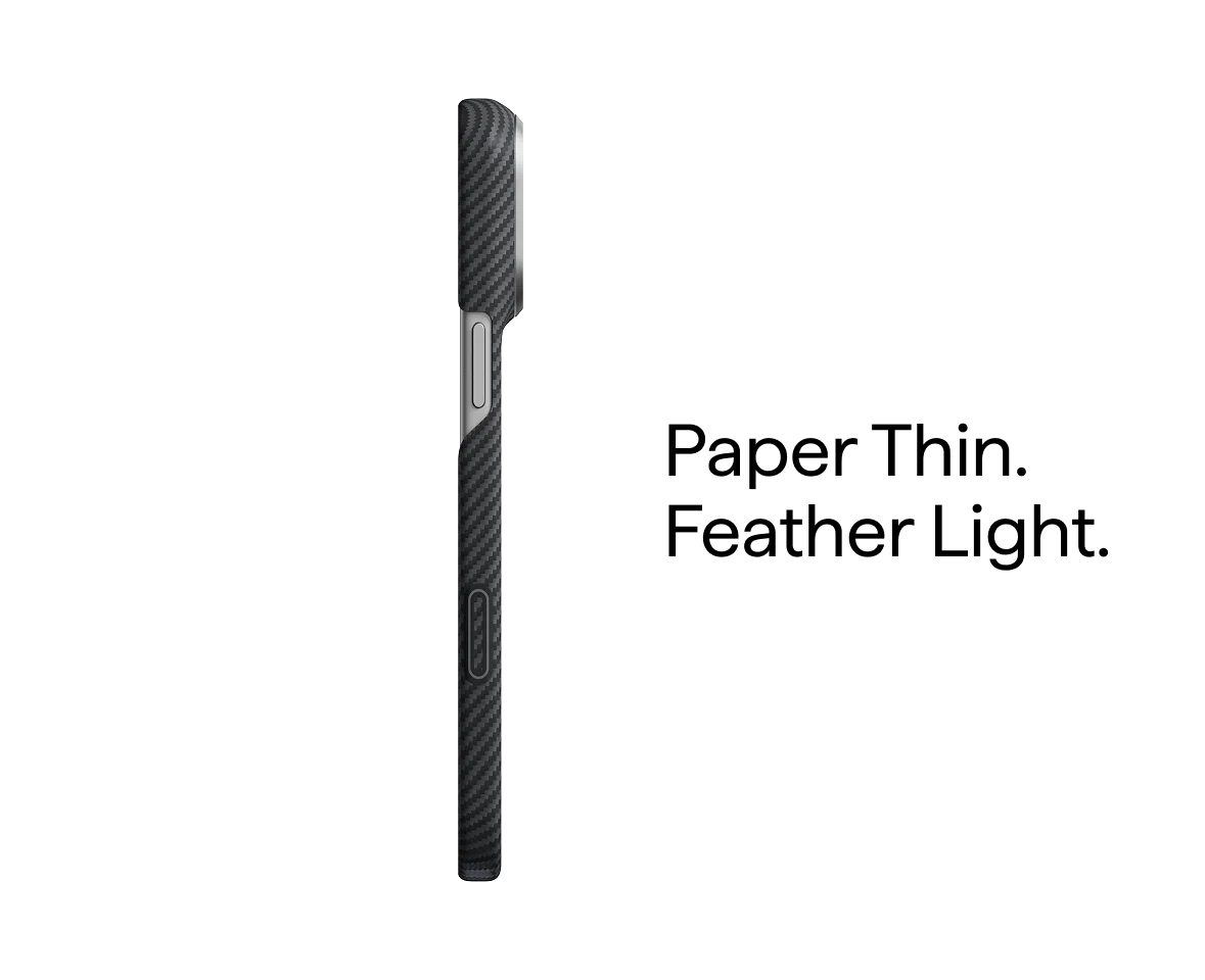 Чохол Pitaka Edge Case for iPhone 18 Pro Max/17 Pro Max - 600D Black/Grey [Twill] (KI1801PM)