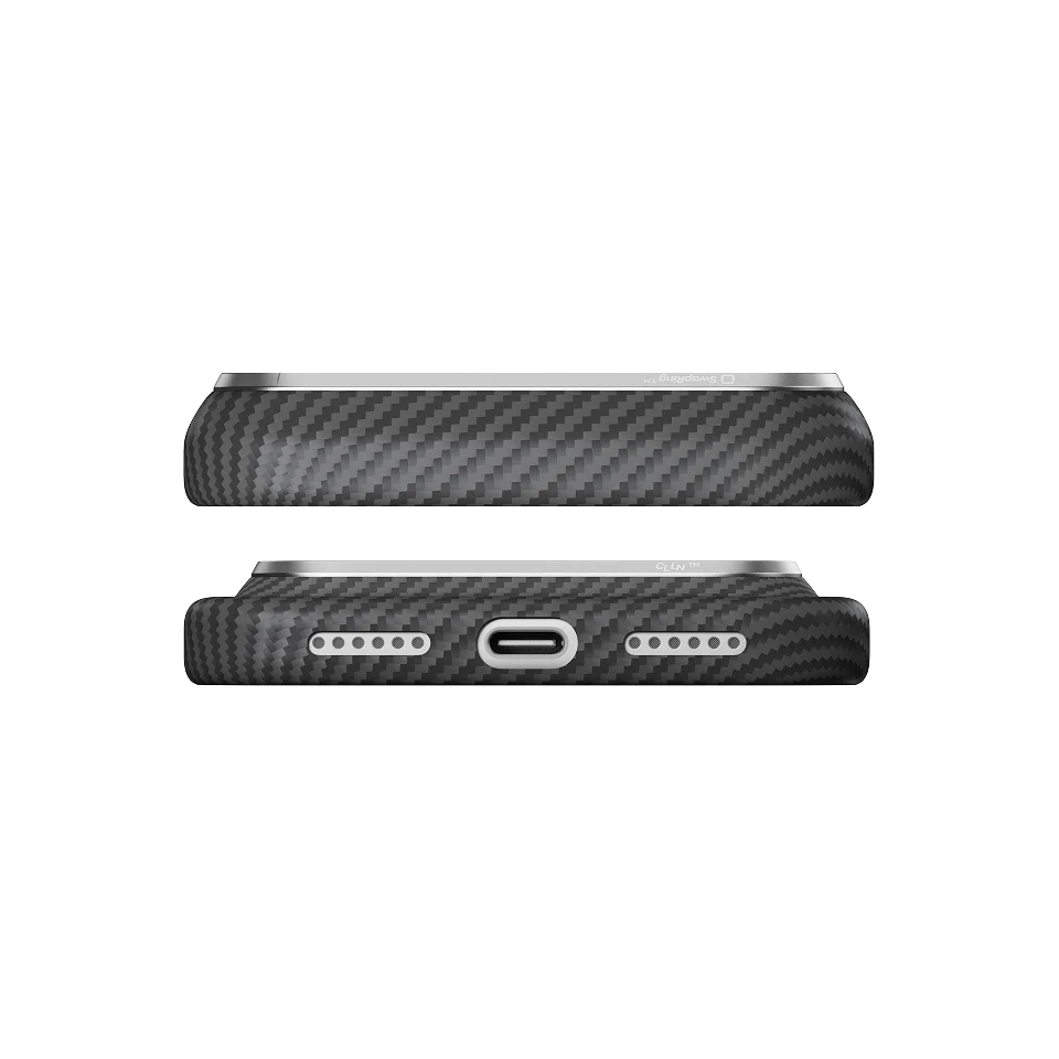 Чохол Pitaka Edge Case for iPhone 18 Pro Max/17 Pro Max - 600D Black/Grey [Twill] (KI1801PM)
