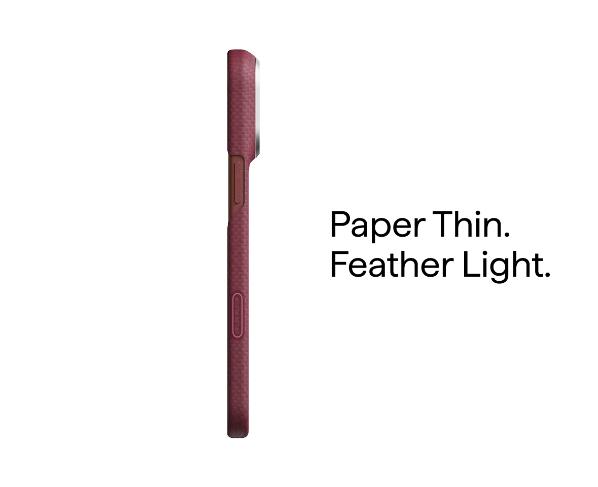 Чохол Pitaka Edge Case for iPhone 18 Pro Max/17 Pro Max - Burgundy