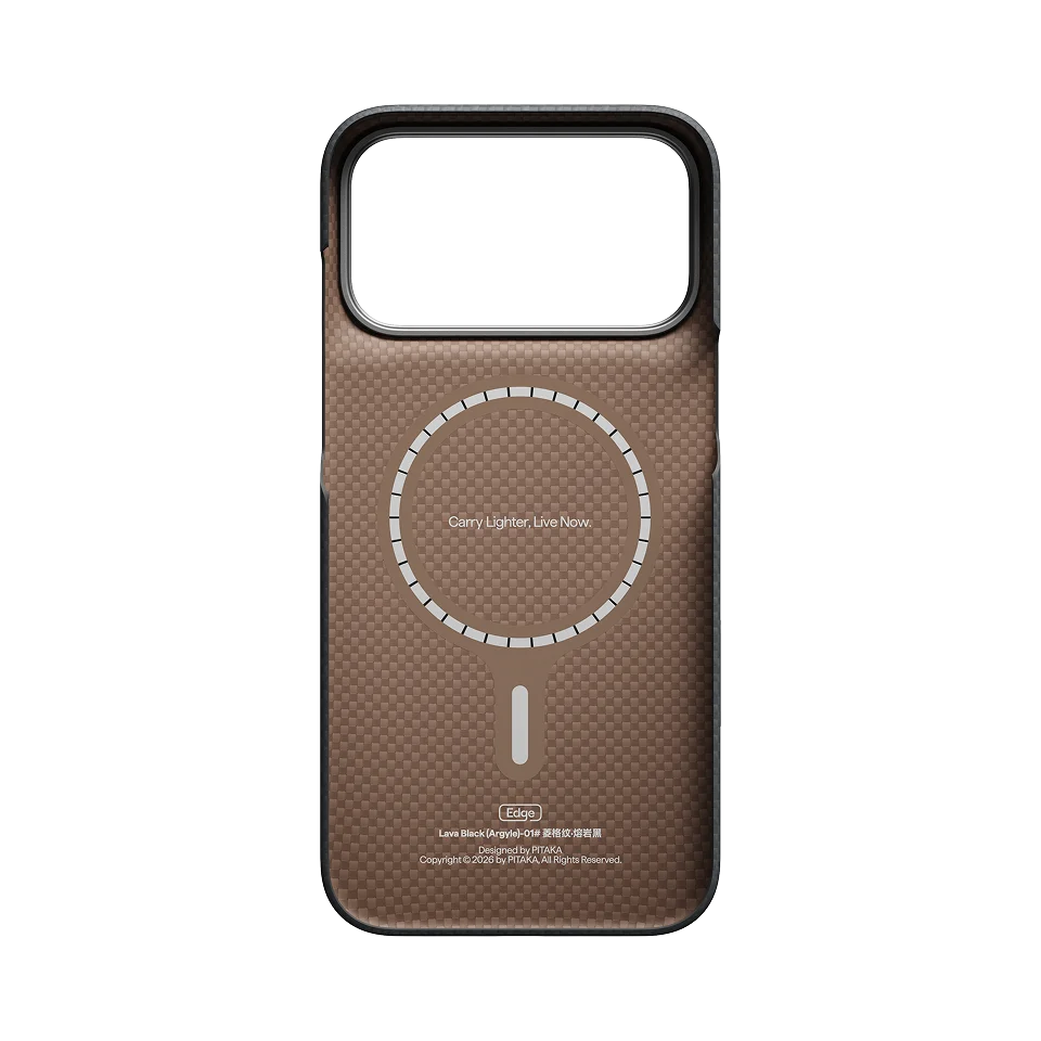 Чохол Pitaka Edge Case for iPhone 18 Pro Max/17 Pro Max - Lava Black