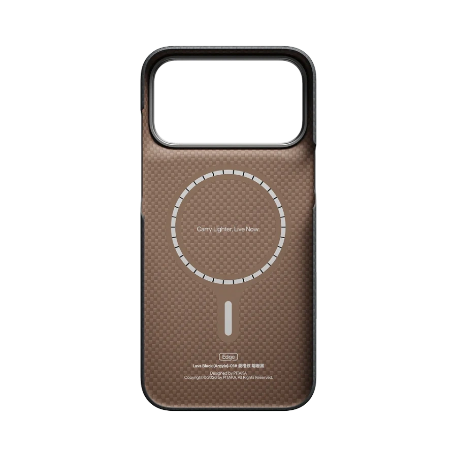 Чохол Pitaka Edge Case for iPhone 18 Pro Max/17 Pro Max - Lava Black