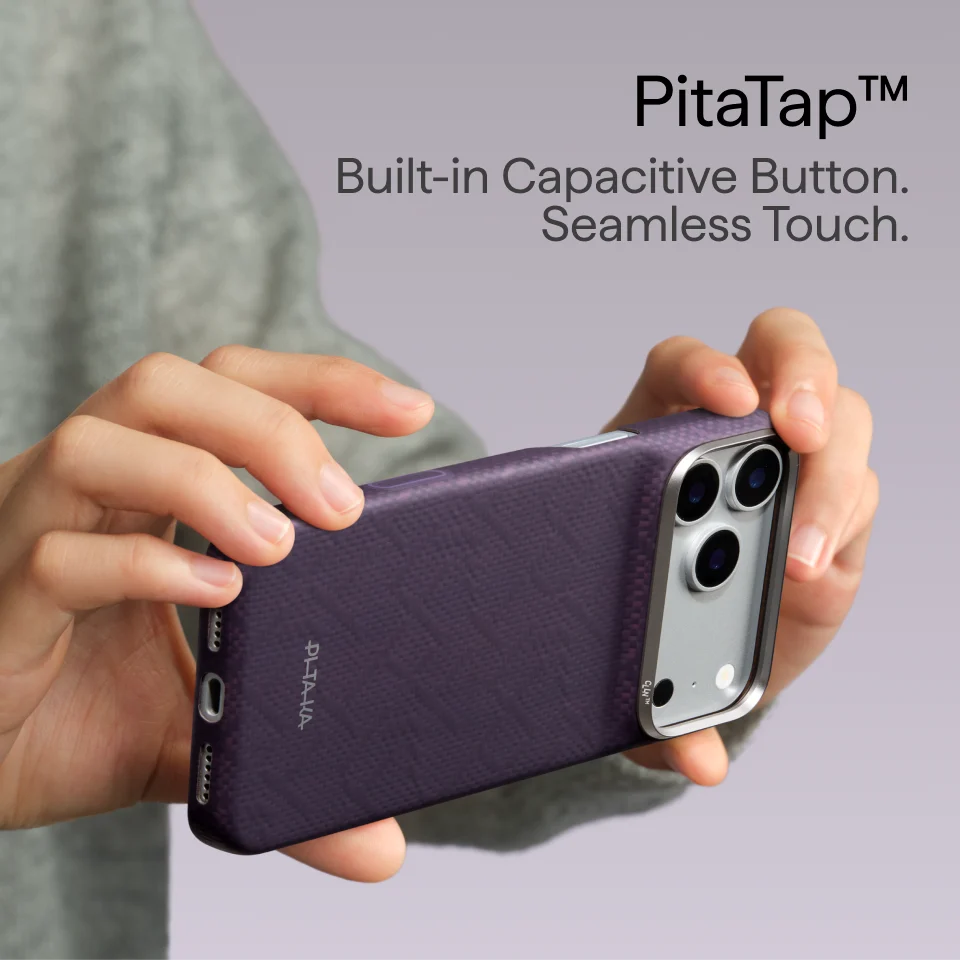 Чохол Pitaka Edge Case for iPhone 18 Pro Max/17 Pro Max - [PTK Weaving] Charoite Purple