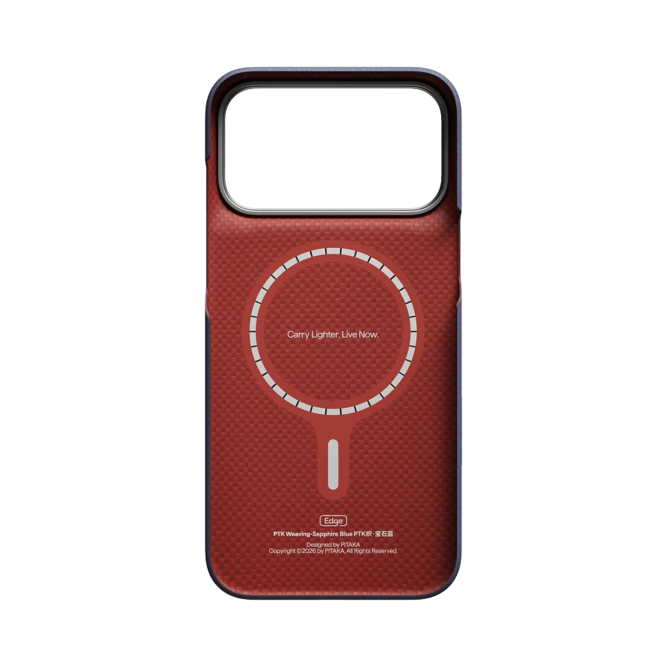 Чохол Pitaka Edge Case for iPhone 18 Pro Max/17 Pro Max - [PTK Weaving] Sapphire Blue