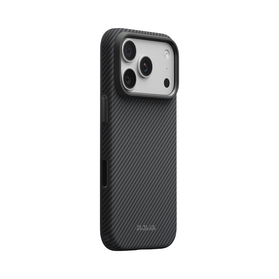 Чохол Pitaka Summa Case for iPhone 18 Pro/17 Pro - 600D Black/Grey [Twill] (KI1801SP)