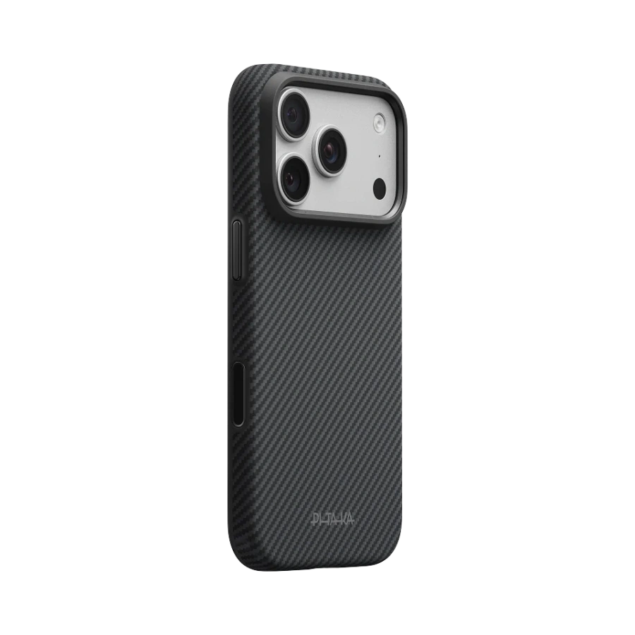 Чохол Pitaka Summa Case for iPhone 18 Pro/17 Pro - 600D Black/Grey [Twill] (KI1801SP)