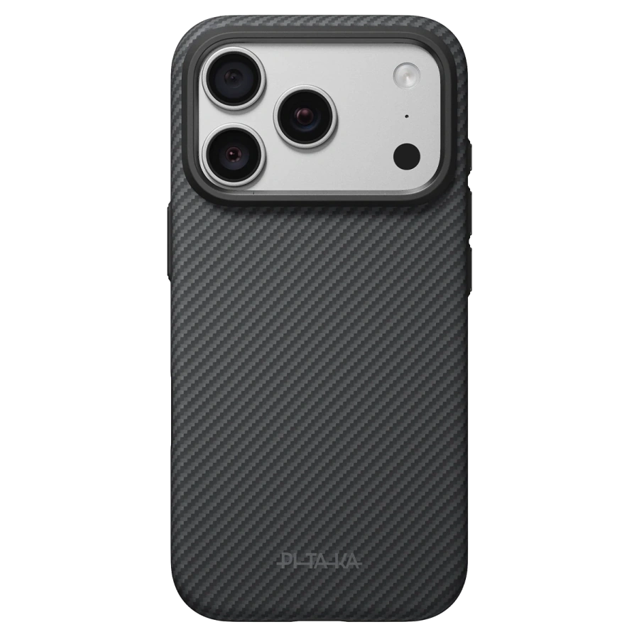 Чохол Pitaka Summa Case for iPhone 18 Pro/17 Pro - 600D Black/Grey [Twill] (KI1801SP)