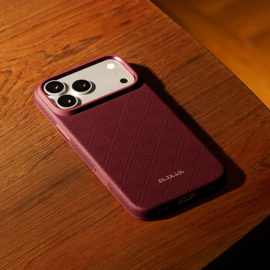 Чохол Pitaka Summa Case for iPhone 18 Pro/17 Pro - Burgundy