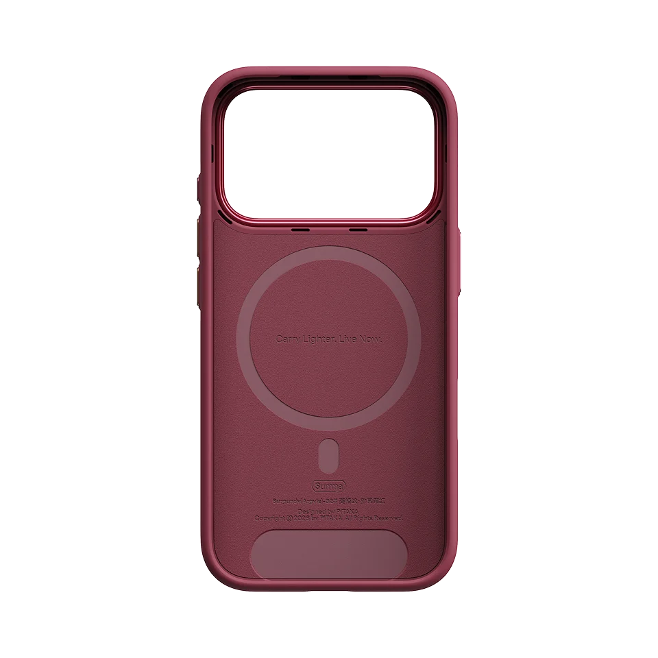 Чохол Pitaka Summa Case for iPhone 18 Pro/17 Pro - Burgundy