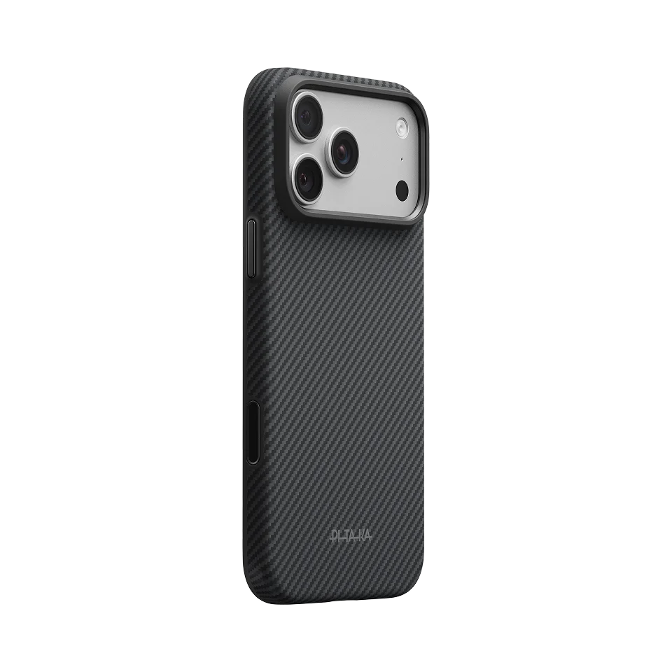 Чохол Pitaka Summa Case for iPhone 18 Pro Max/17 Pro Max - 600D Black/Grey [Twill] (KI1801SPM)