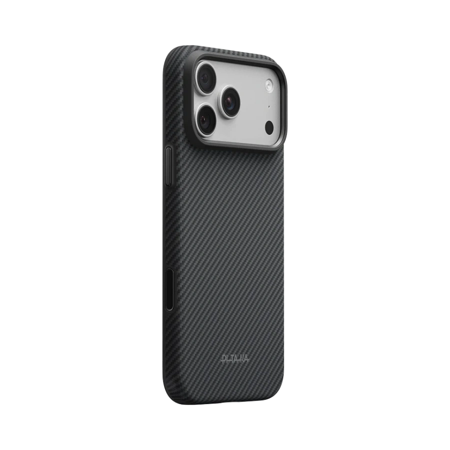 Чохол Pitaka Summa Case for iPhone 18 Pro Max/17 Pro Max - 600D Black/Grey [Twill] (KI1801SPM)