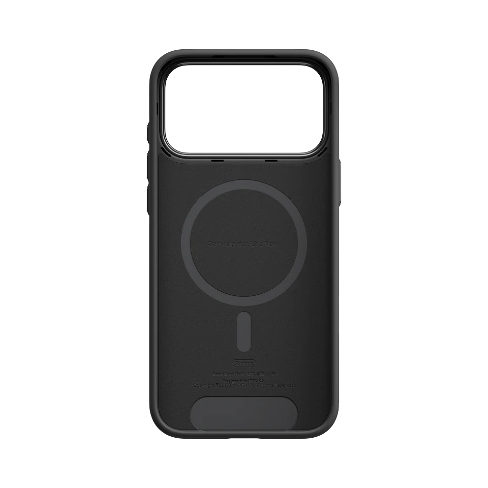 Чохол Pitaka Summa Case for iPhone 18 Pro Max/17 Pro Max - 600D Black/Grey [Twill] (KI1801SPM)
