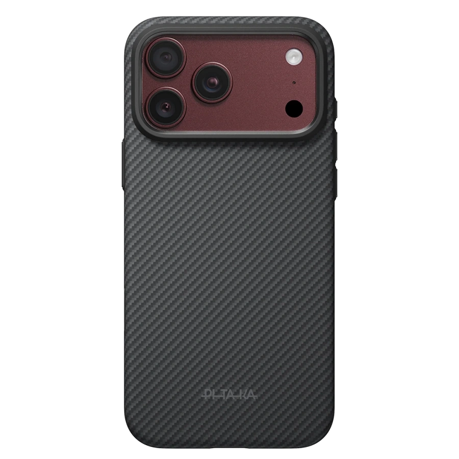 Чохол Pitaka Summa Case for iPhone 18 Pro Max/17 Pro Max - 600D Black/Grey [Twill] (KI1801SPM)