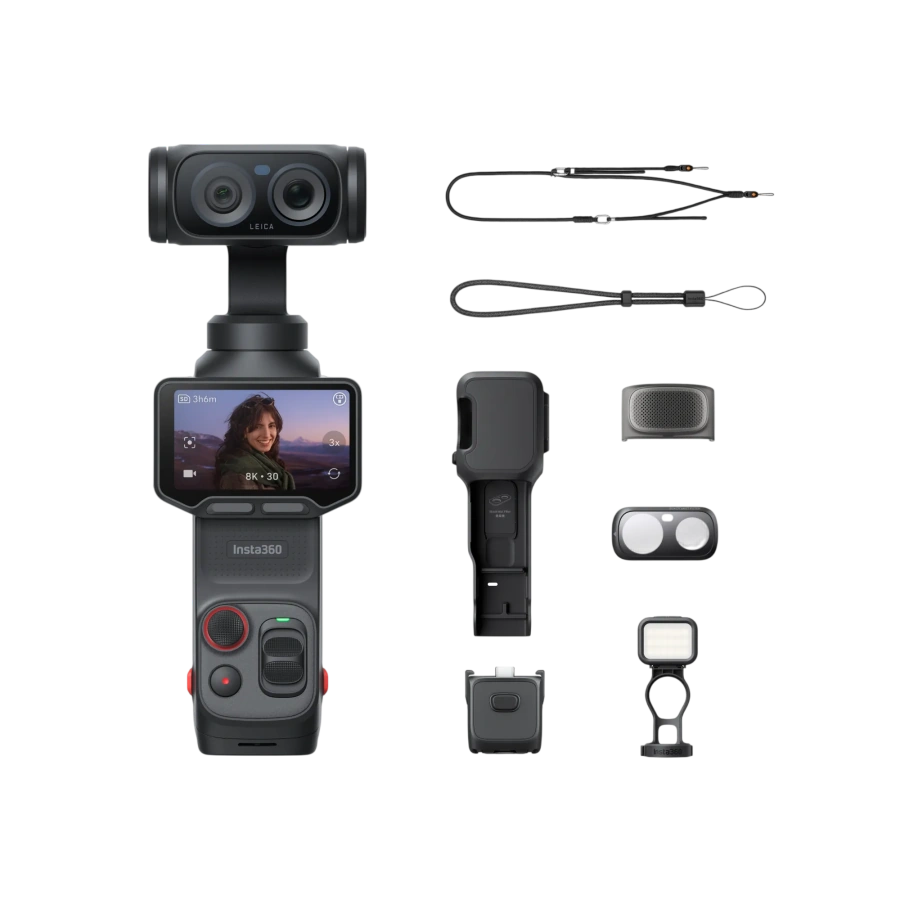 Экшн-камера Insta360 Luna Ultra [Fill Light Bundle] - Cosmic Black (CINSABTA-LUNA20)