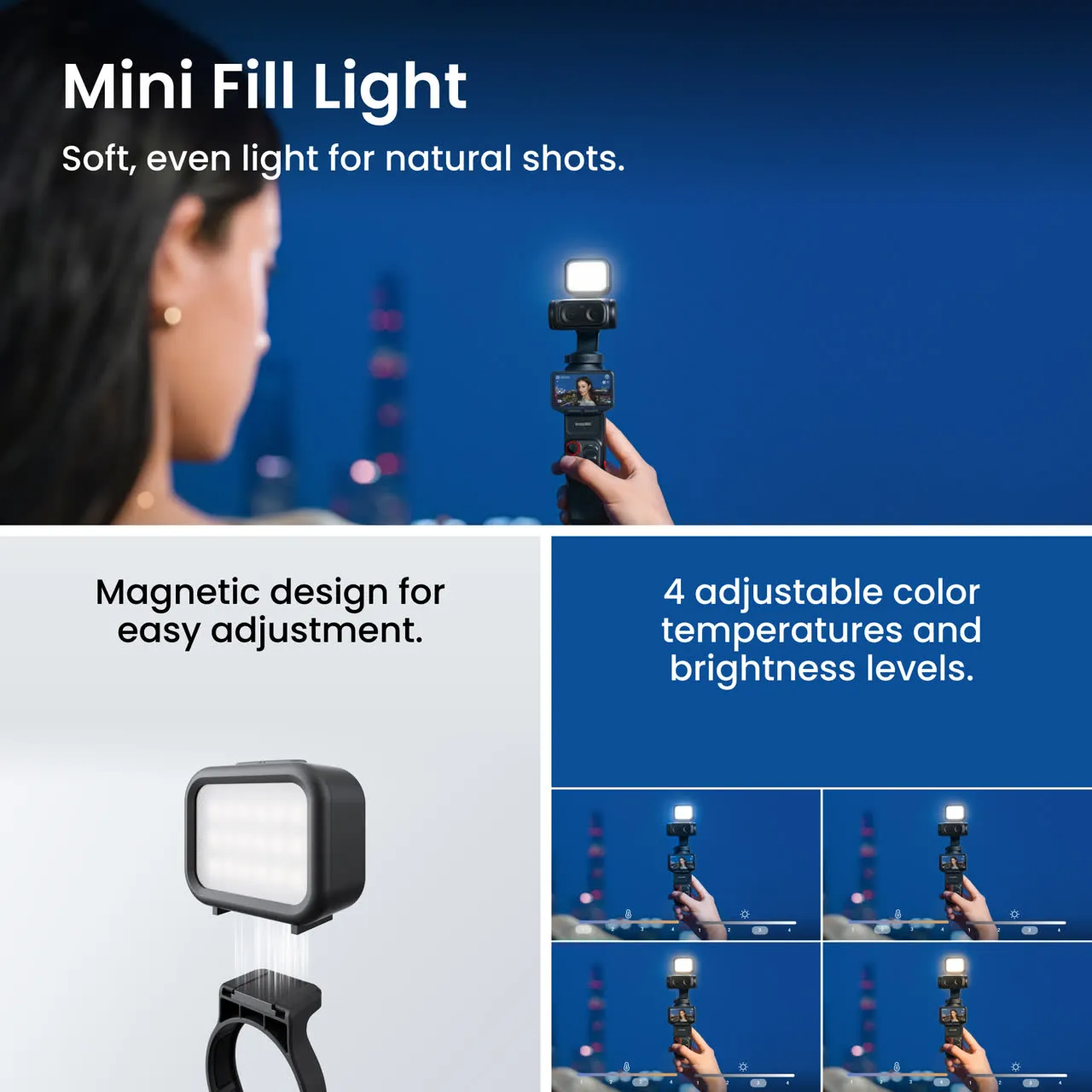 Экшн-камера Insta360 Luna Ultra [Fill Light Bundle] - Stellar White (CINSABTA-LUNA21)