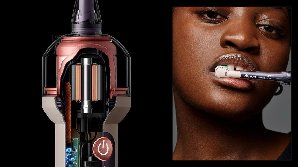 Електрична зубна щітка з камерою та іригатором Dyson CameraJet - Ceramic Pink (638165-91) EU