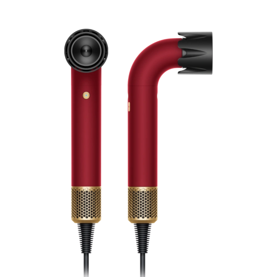 Фен Dyson HD17 Supersonic R Professional Hair Dryer Straight+Wavy - Red Velvet/Gold Limitted Edition (493118-01)